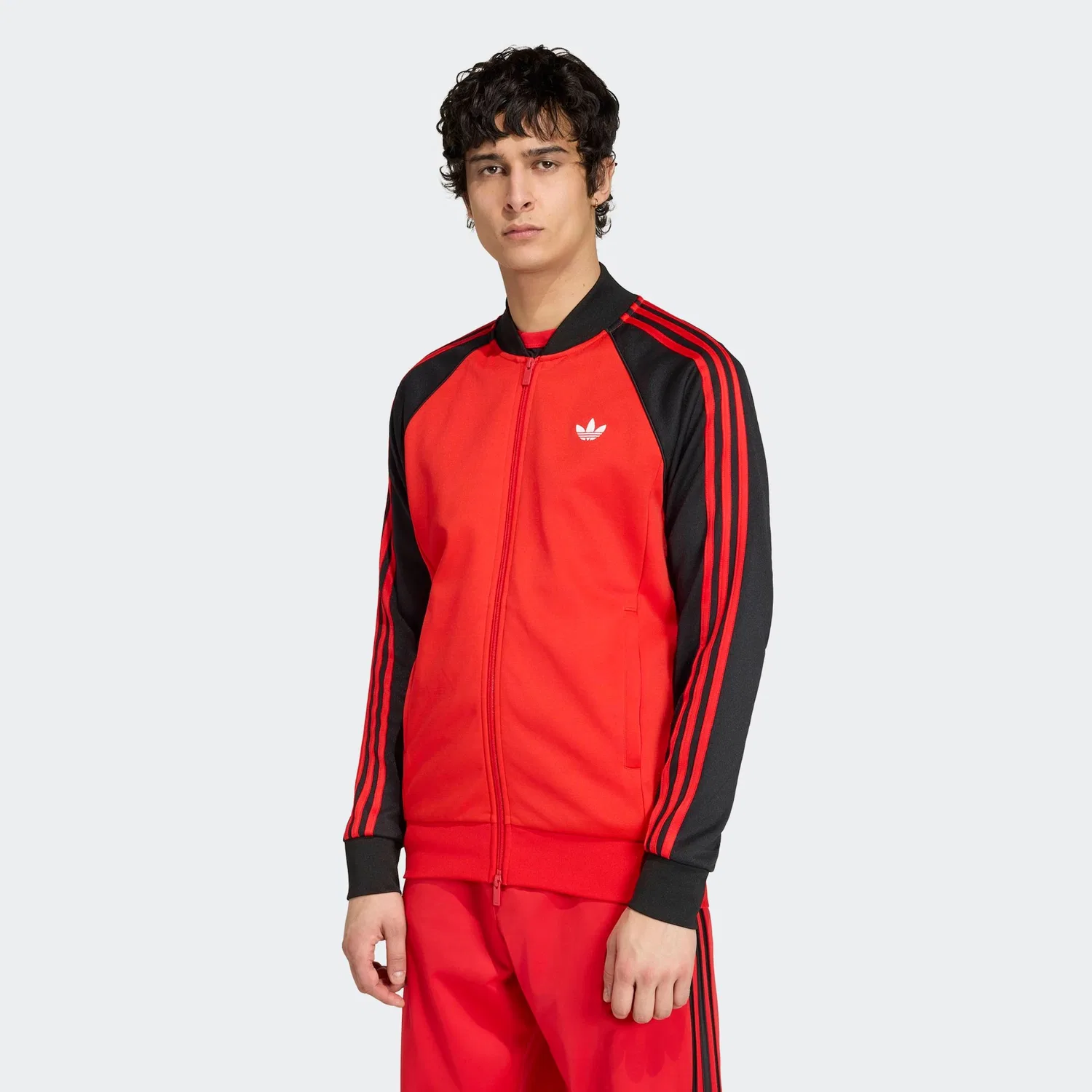 Мужская тренировочная куртка SST Adidas Originals, Vivid Red