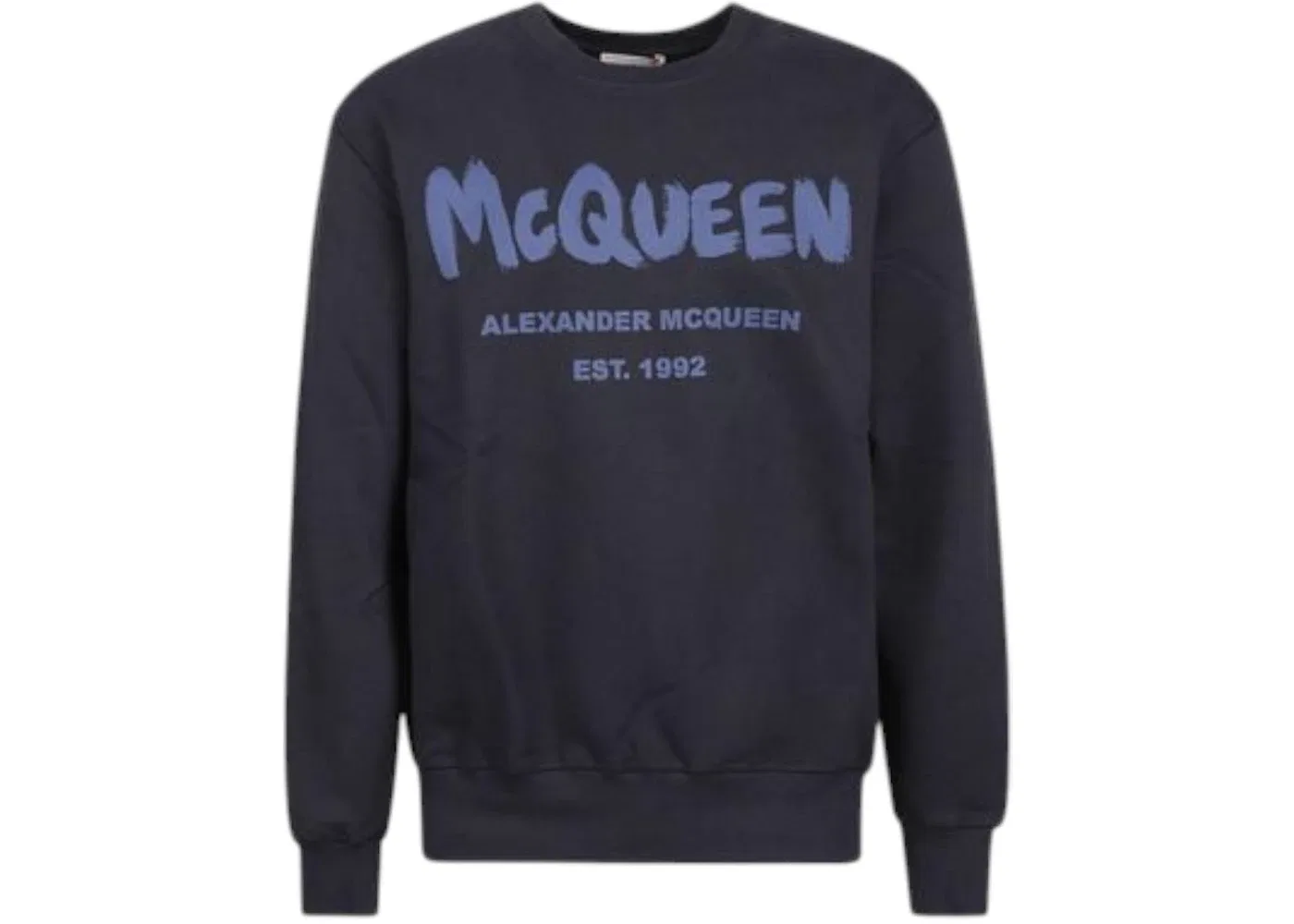 Мужской свитшот с логотипом Alexander McQueen, Black/Blue
