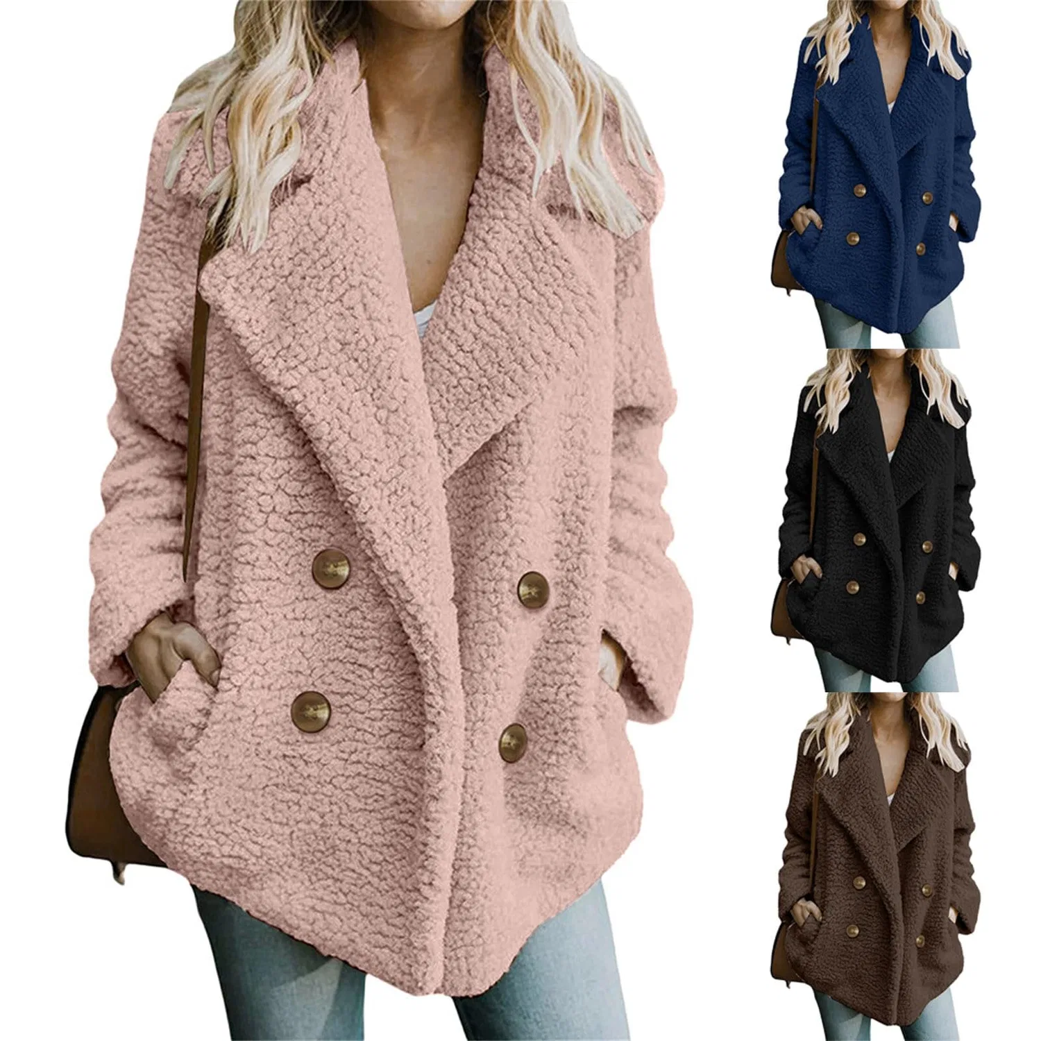 Женское зимнее пальто с флисовой подкладкой Cozy Sherpa Lined Jacket, Pink 1