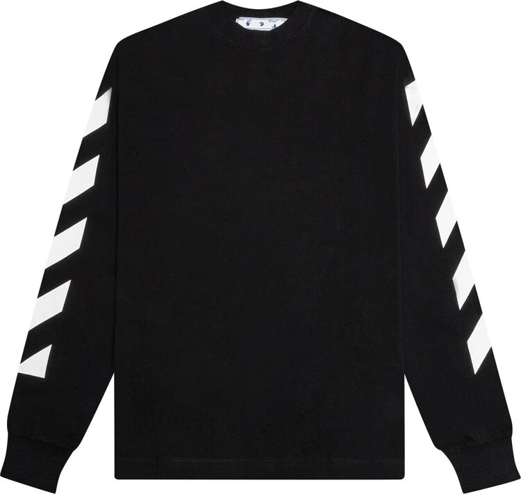 

Футболка Off-White Diag Printed T-Shirt 'Black/White', черный