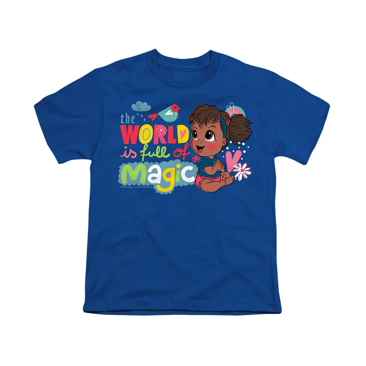 Детская футболка с принтом Baby Alive The World is Magic LOGOVISION, Royal — фото 2