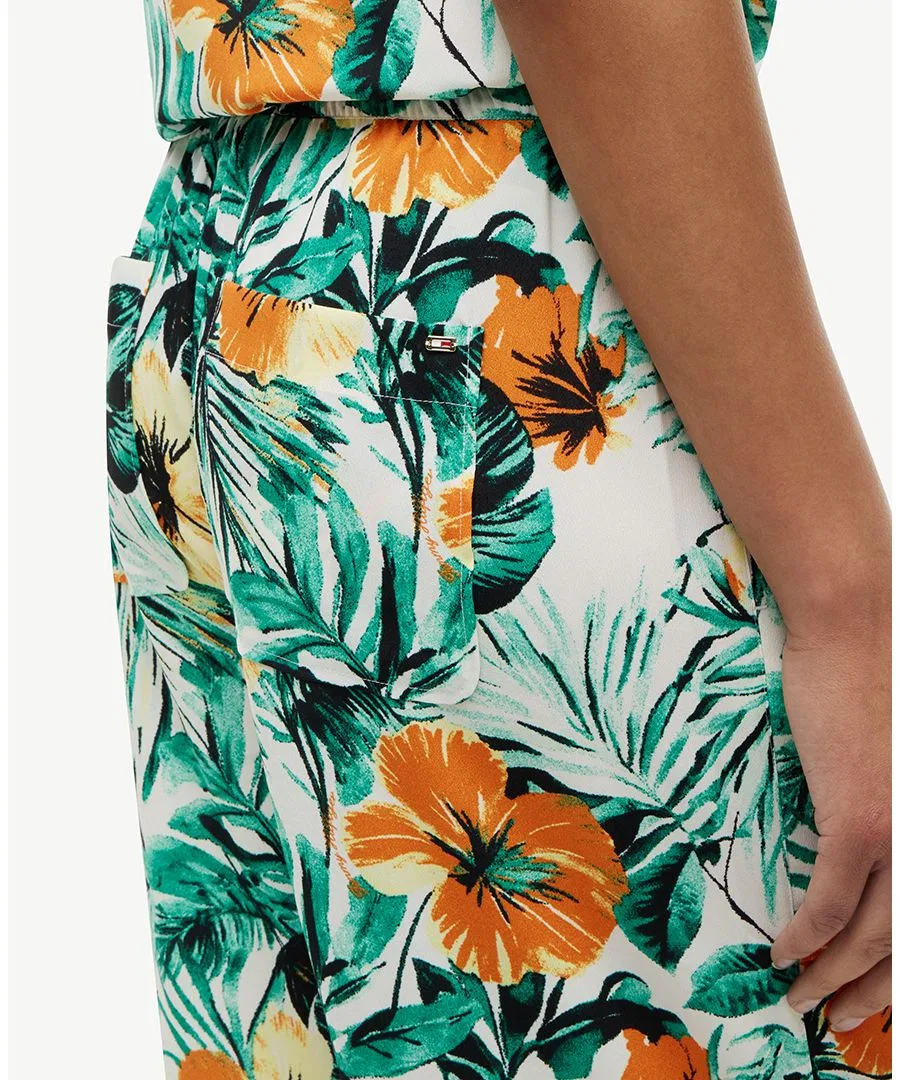 Женские брюки с принтом, на поясе Tommy Hilfiger, Summer Floral — фото 3