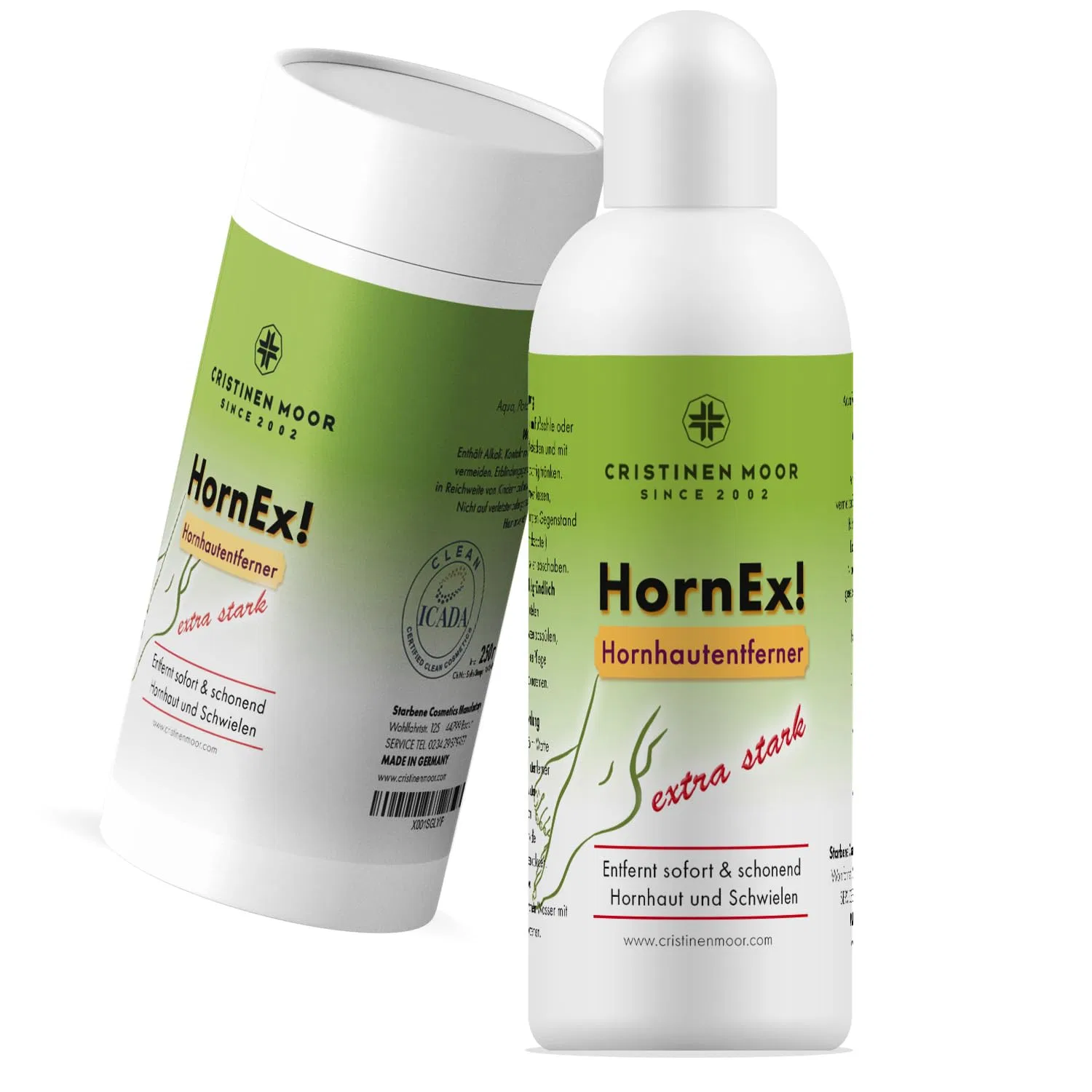 Набор для удаления мозолей «HornEx! Callus Remover Liquid» от Cristinen Moor Cristinenmoor