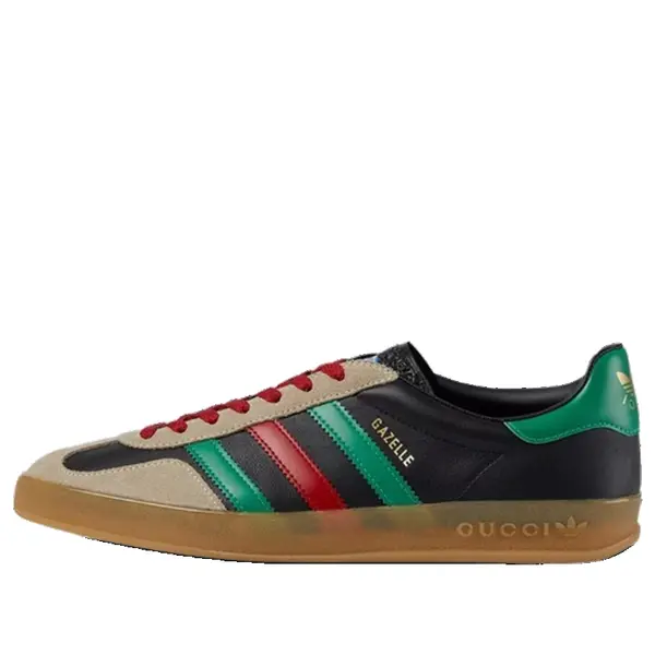 

Кроссовки adidas x gazelle 'black green red' Gucci, черный