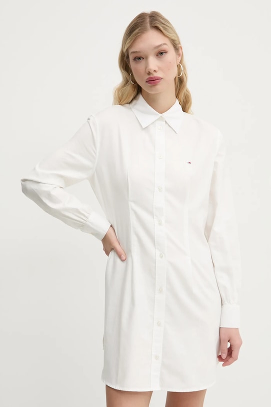 

Хлопковое платье Tommy Jeans, белый