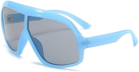 

Винтажные солнцезащитные очки большого размера 2027 года для женщин в стиле панк, солнцезащитные очки-щитки для мужчин в большой оправе, защита от УФ-излучения UV400 MTZJH, C4