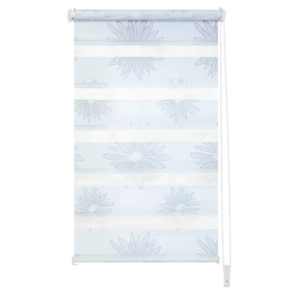 

Рулонные шторы GARESA Klemmfix, 90x210x6 см цвет weißer stoff mit bedruckten grauen blüten