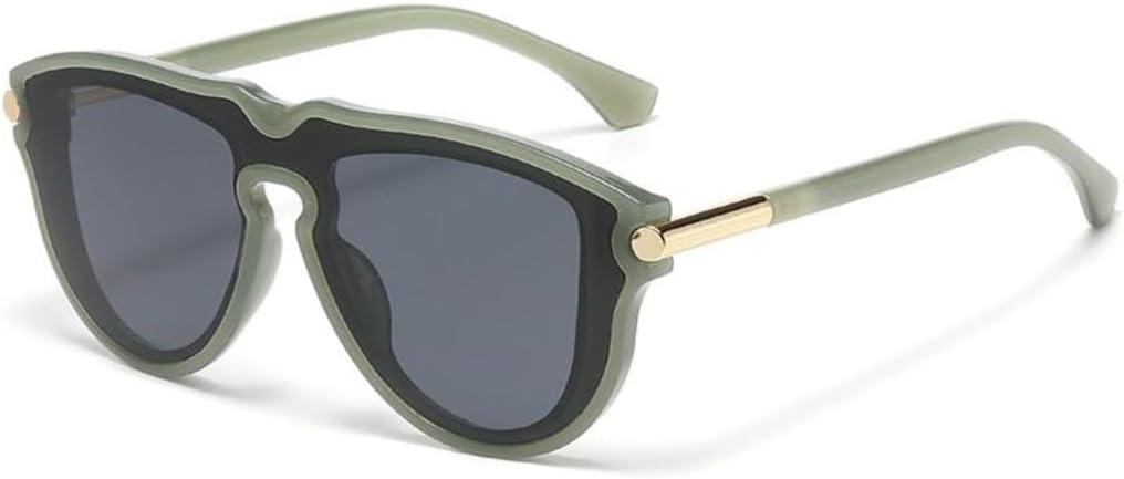 

Солнцезащитные очки в крупной оправе для женщин и мужчин, модные, роскошные, цельные, трендовые, для велоспорта, защитные очки, очки с защитой от УФ-излучения UV400 TKKTLLT, Tyj382-5