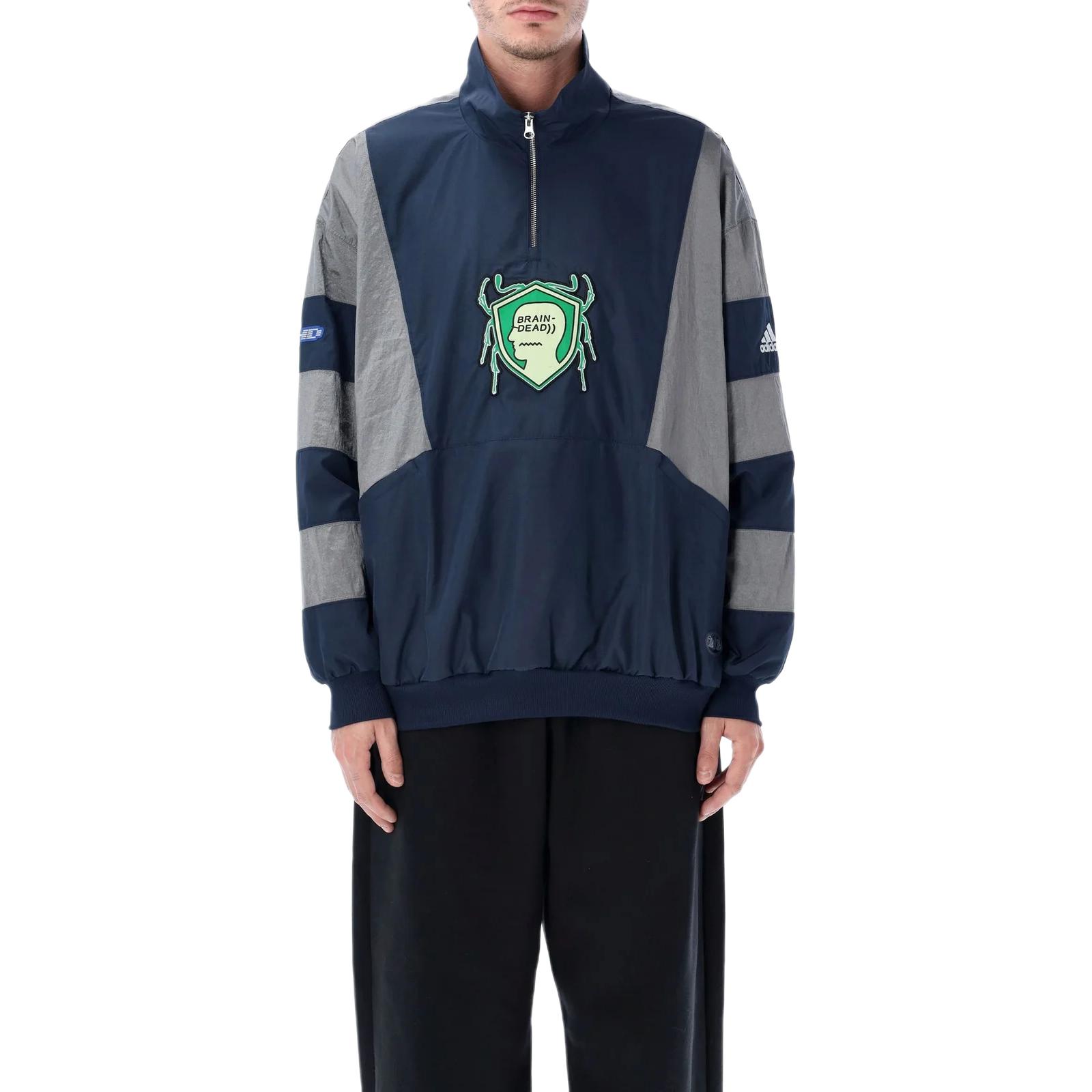 Спортивную куртку Brain Dead Adidas, marine синий