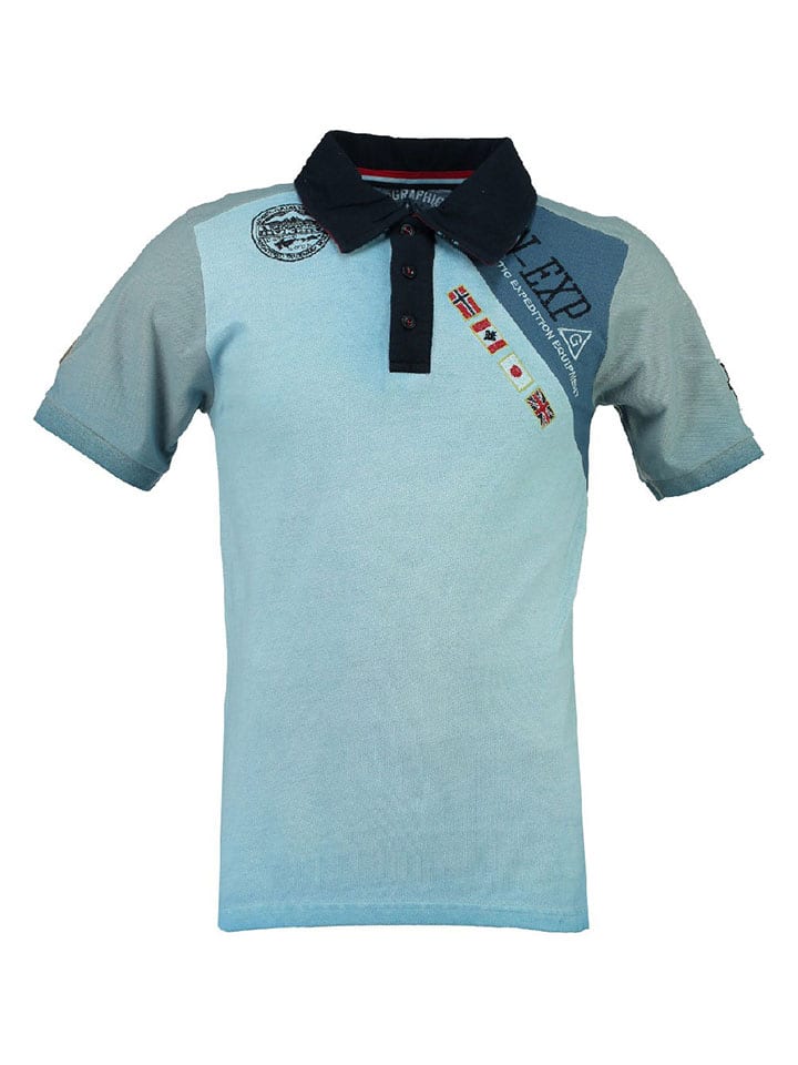 

Рубашка-поло Geographical Norway, светло-синий