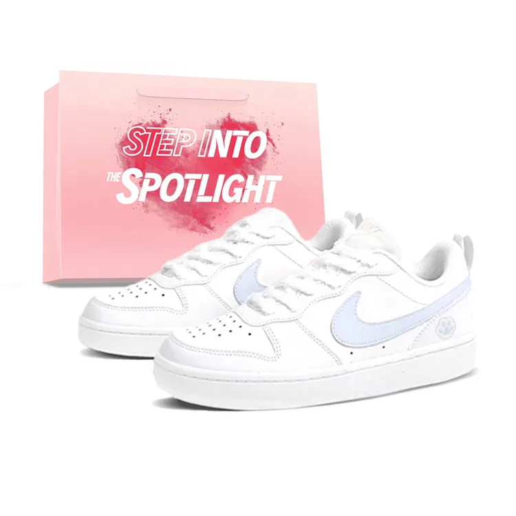 Кроссовки детские Nike Court Borough Low 2 Leather White Blue
