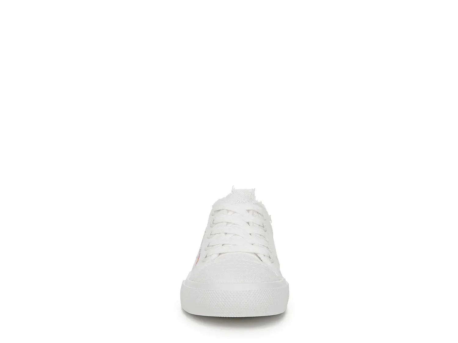 Кроссовки Blowfish Malibu Vivid — детские, белые/розовые/многоцветная цветочная вышивка — фото 2