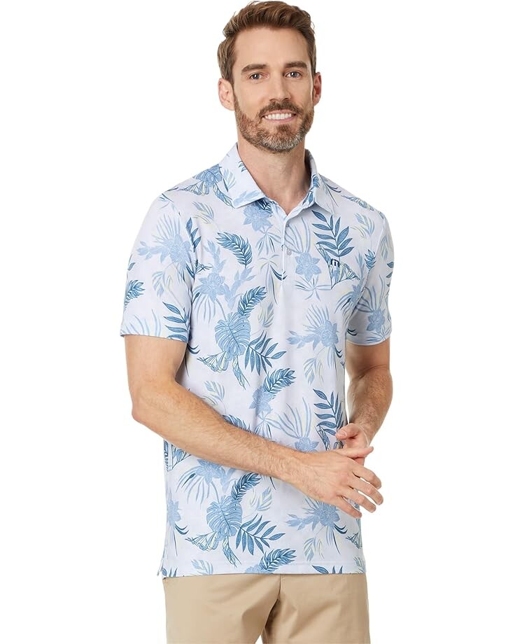 

Рубашка TravisMathew Featherweight Island, цвет Heather Light Grey 1