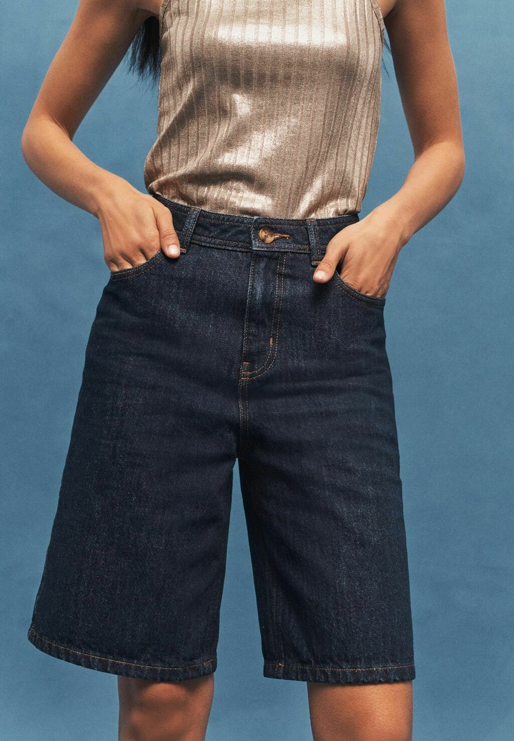 

Джинсовые шорты Regular Fit Next, темно-синие
