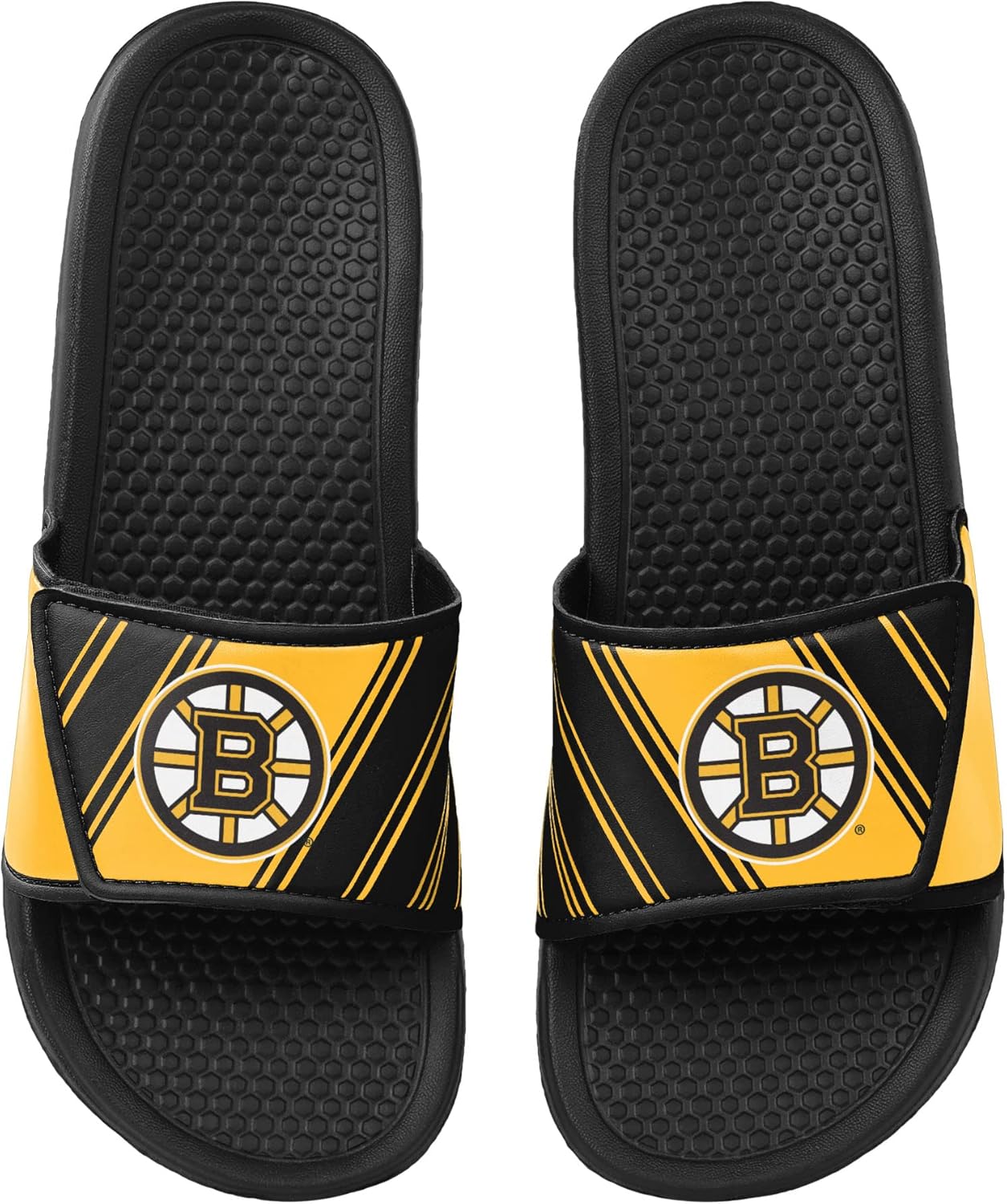 Мужские спортивные шлепанцы FOCO с логотипом команды NHL, Boston Bruins Team Color — фото 4