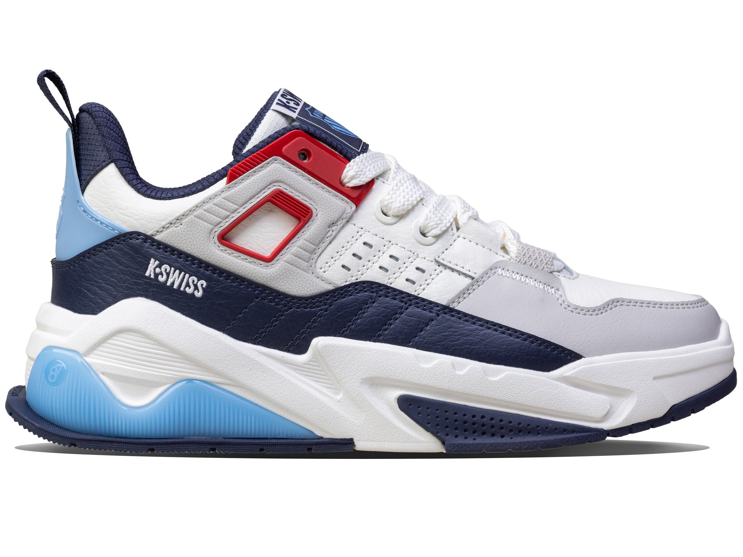 

Мужские кроссовки Techna Trainer Kswiss, цвет sail white,navy,red
