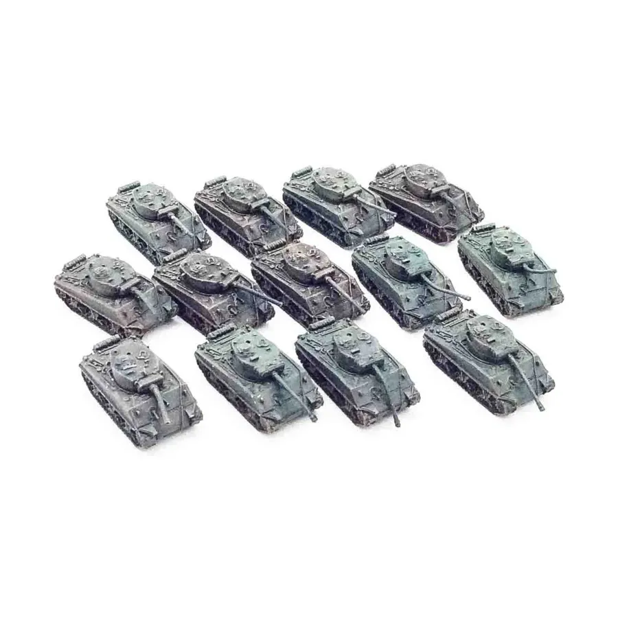 

M4A3 Большая коллекция №3, WWII Micro Armour - United States - Loose Miniatures (1:285)