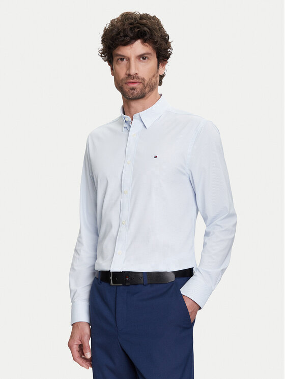 

Рубашка обычного кроя Performance MW0MW39419 Tommy Hilfiger, голубой