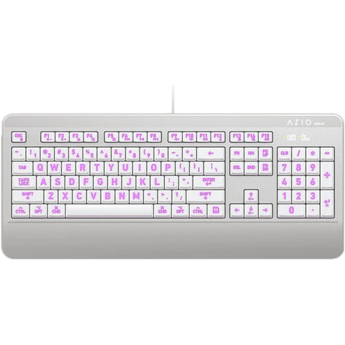 

Антимикробная проводная клавиатура AZIO KB540 (Mac, белая)