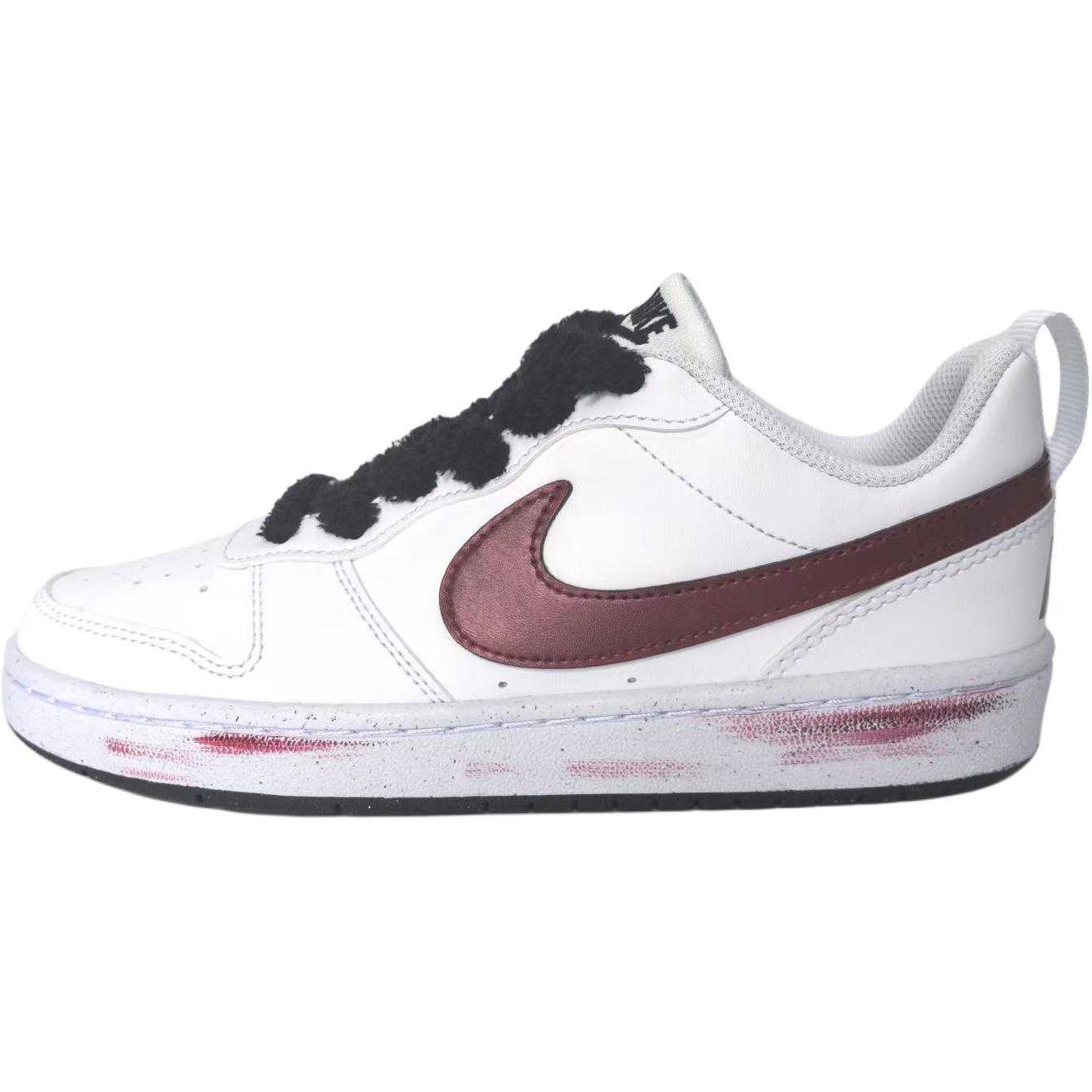 

Nike Скользящие низкие детские скейтбординговые кроссовки Court Borough The Spark Ignites The Prairie красные для подростков