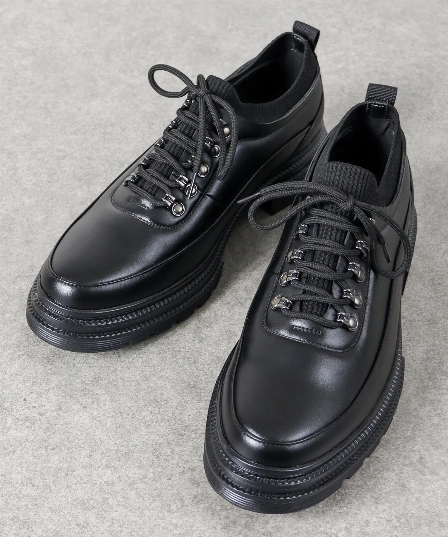 Мужские кроссовки с массивной подошвой Dedes Mountain Chunky Sole черные