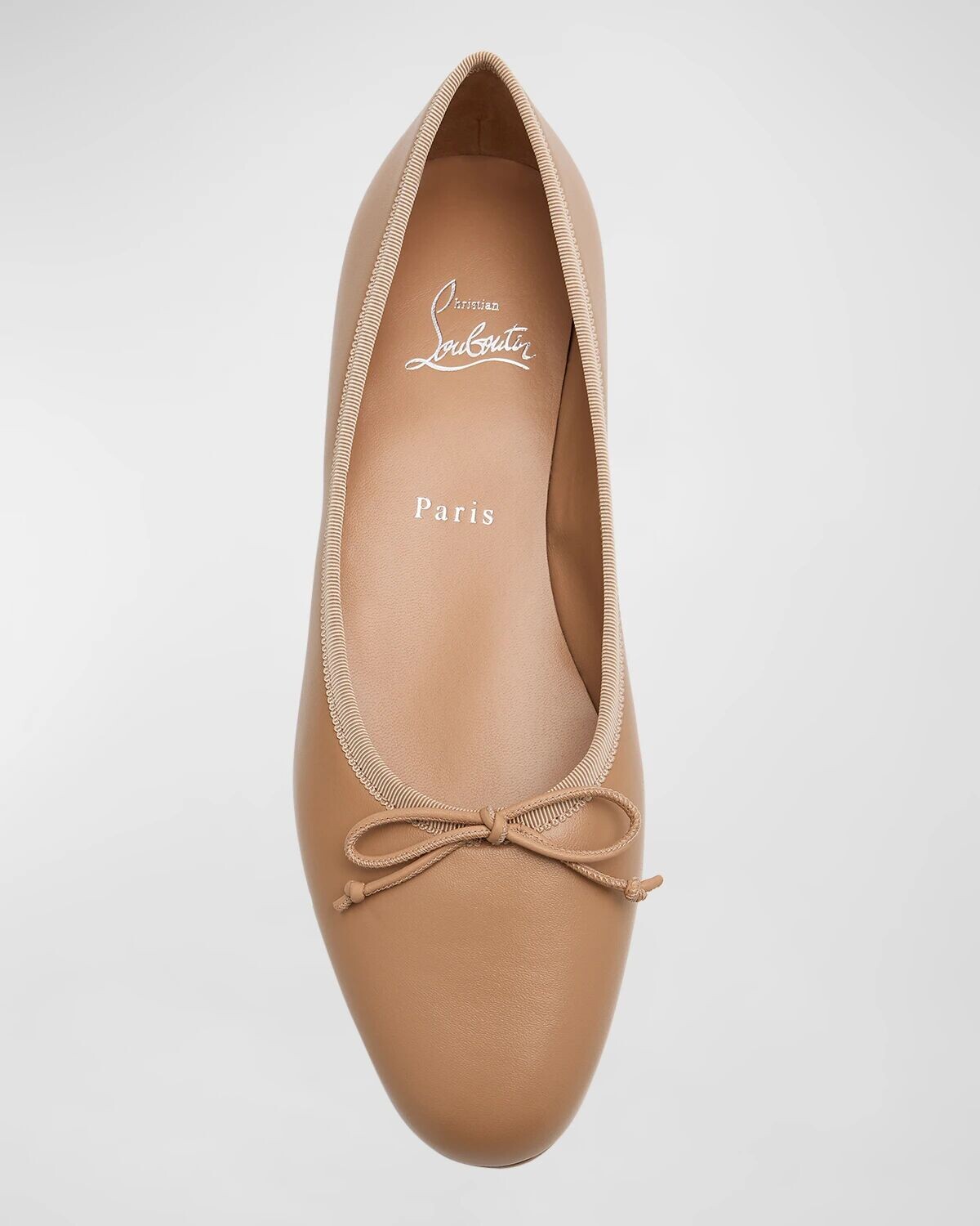 Кожаные балетки Sweet Jane на красной подошве Christian Louboutin, красный — фото 4