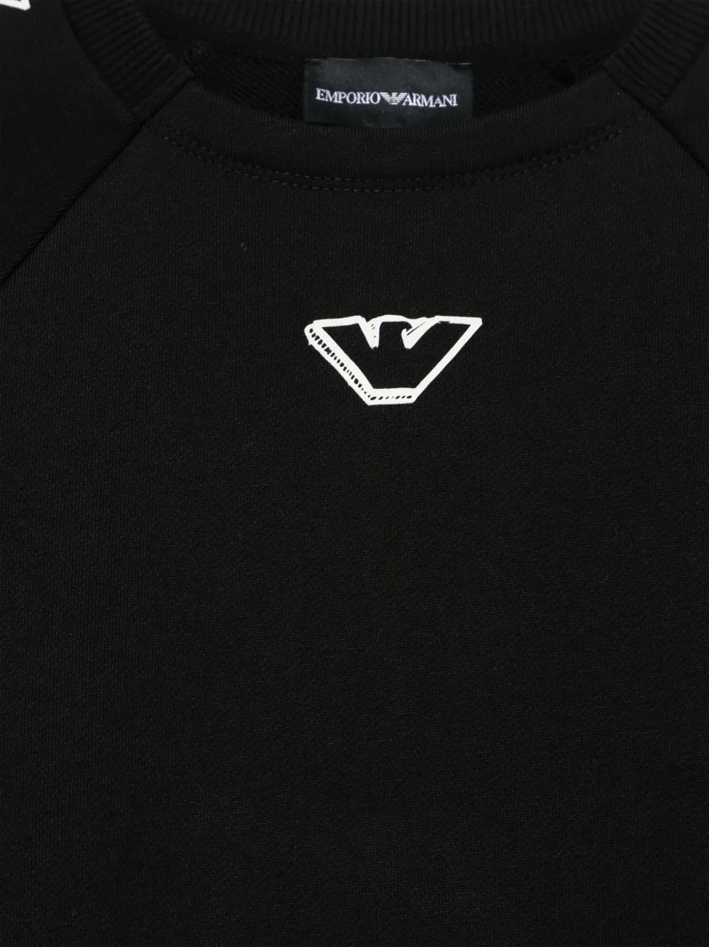 Толстовка с логотипом Emporio Armani Kids, черный — фото 3