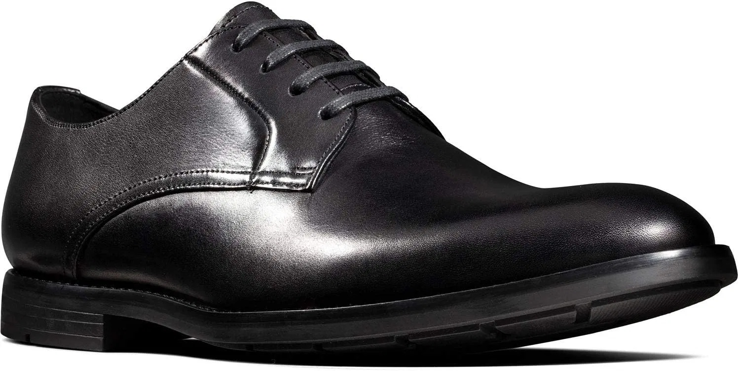 Мужские дерби Clarks Ronnie Walk, Black Leather — фото 3
