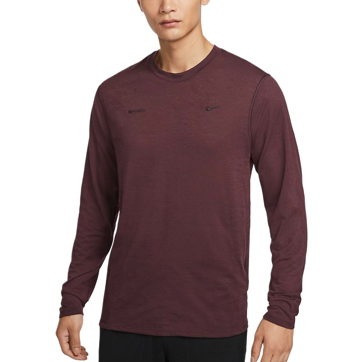 Футболка A.P.S. Dri-FIT ADV Axis Performance System мужская Насыщенный Бордовый Вино Красный Nike, Яркий Бордовый Красный — фото 2