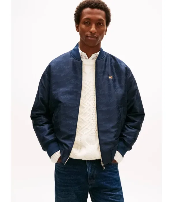 Двусторонняя куртка-бомбер regular fit Tommy Hilfiger, темно-синий — фото 3
