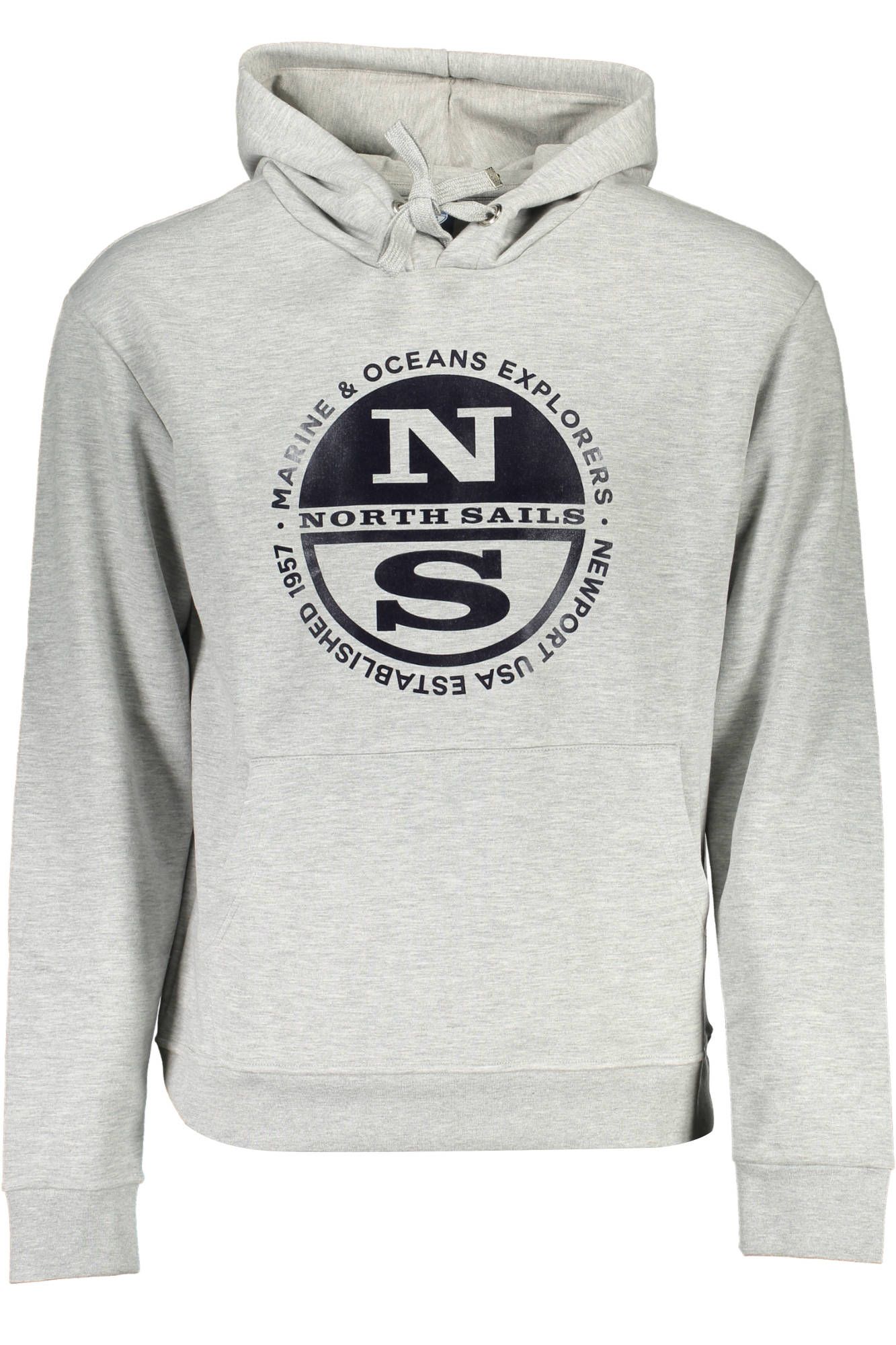 

Серый хлопковый мужской свитер North Sails