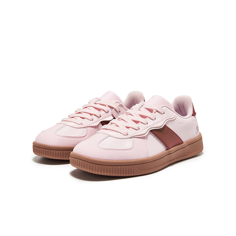 XTEP Износостойкие низкие скейтерские кроссовки light cherry blossom pink brick red детские — фото 3