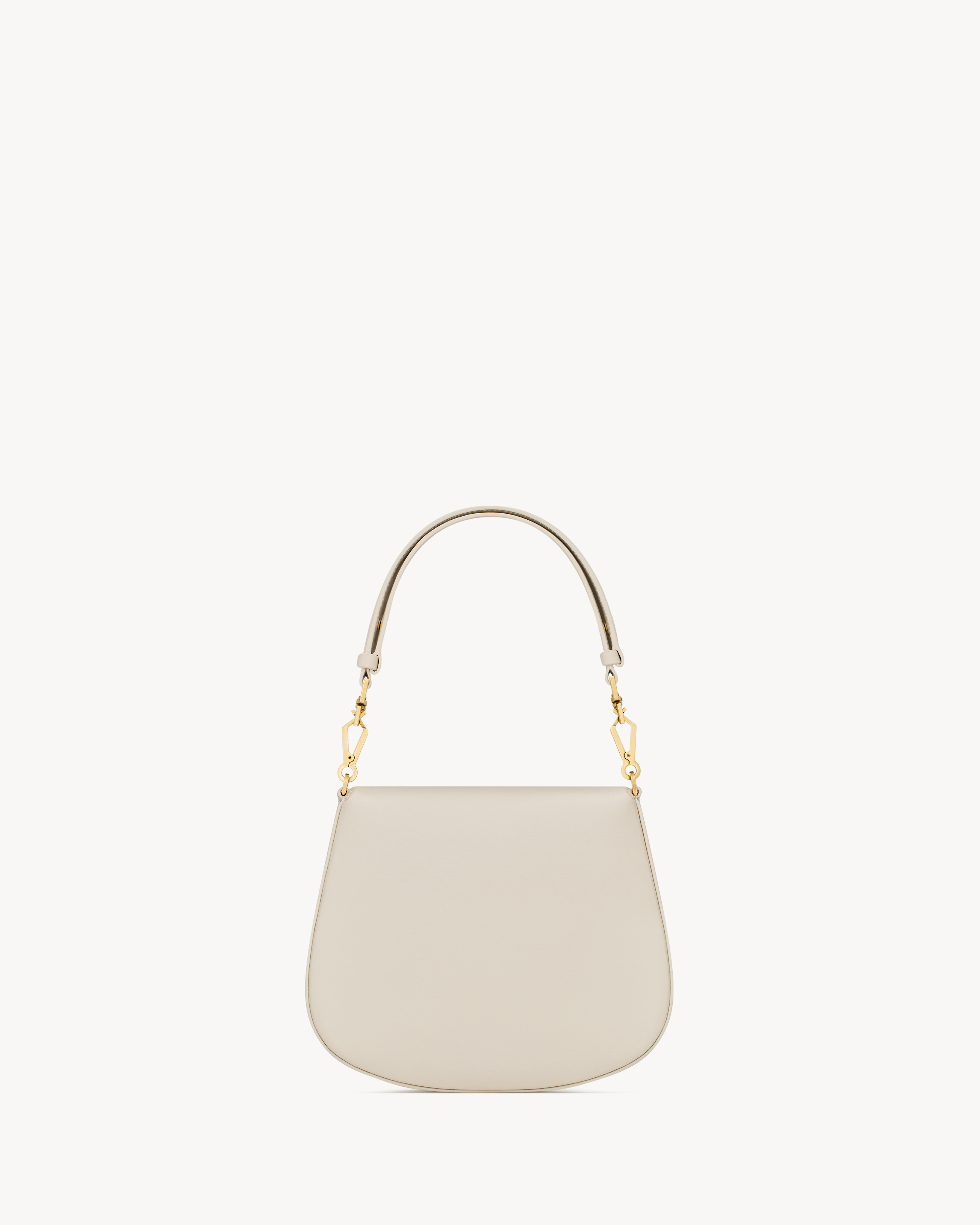 Мини-сумка VOLTAIRE с верхней ручкой из кожи BOX SAINT LAURENT, белый — фото 3