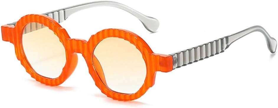 

Уникальные круглые солнцезащитные очки для женщин, модные двухцветные солнцезащитные очки с защитой от УФ-излучения UV400, модные солнцезащитные очки в стиле панк с градиентным переходом цвета для мужчин generic, C1-32468