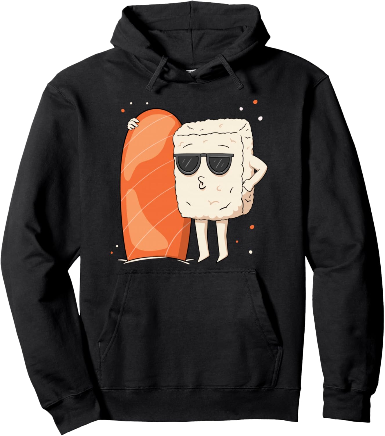 

Японская еда. Я люблю суши. Любитель нигири-суши-роллов. Худи для серферов Sushi Gifts, черный