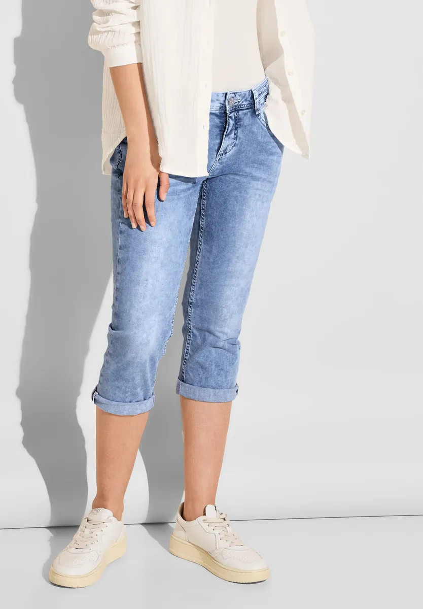 

Джинсы STREET ONE 3/4, стрейч, цвет Sky Blue Random Wash