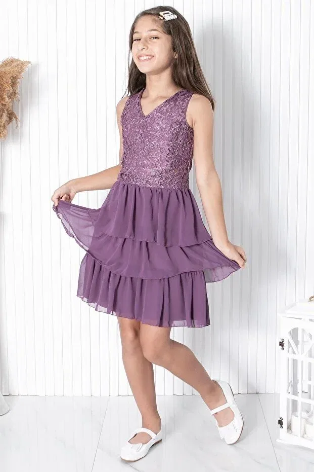 Детское платье для девочек кружевное Denimini, Lila