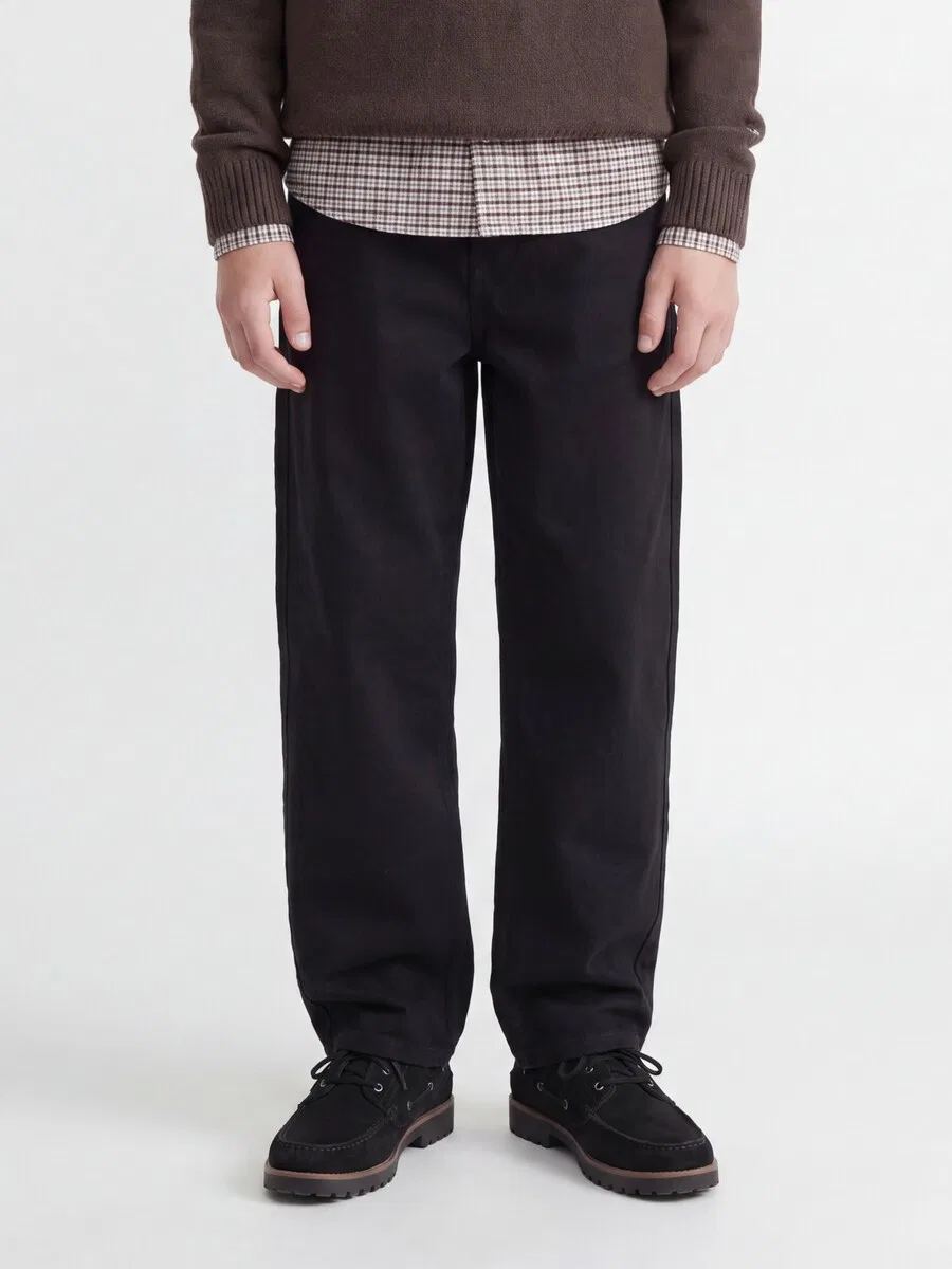 Детские широкие брюки Jack & Jones Junior 'JPSTAlex Andrej' черного цвета — фото 2