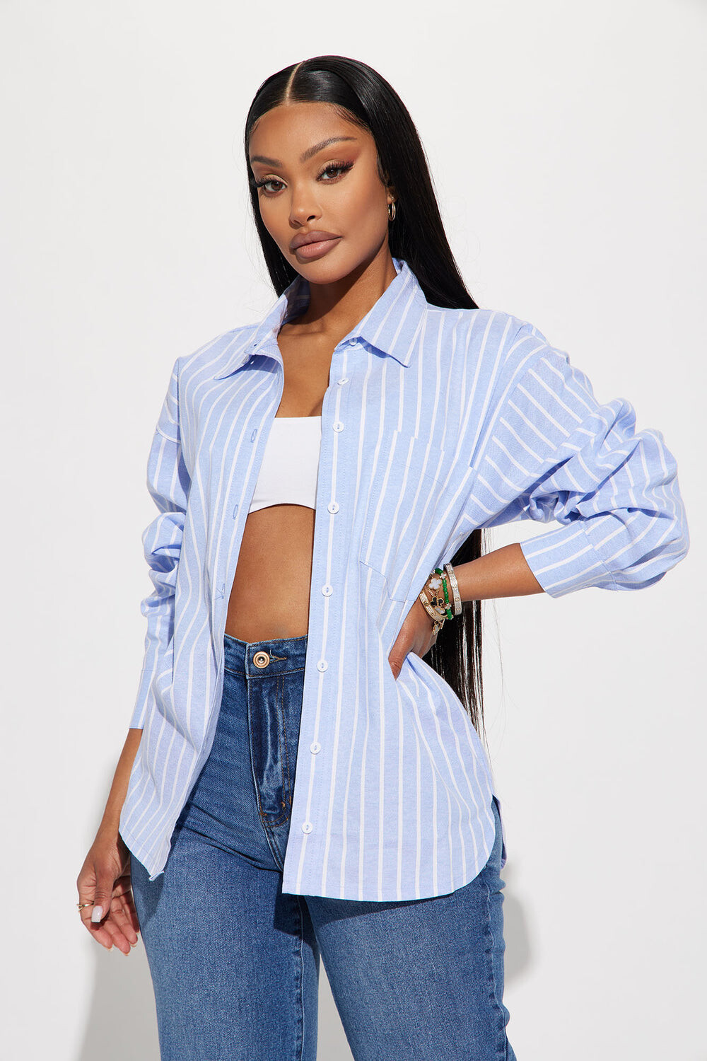 

Рубашка Fashion Nova IT92375, синий