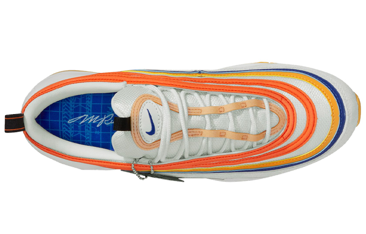 Кроссовки Nike Air Max 97 Pressure SE, белый/оранжевый — фото 3