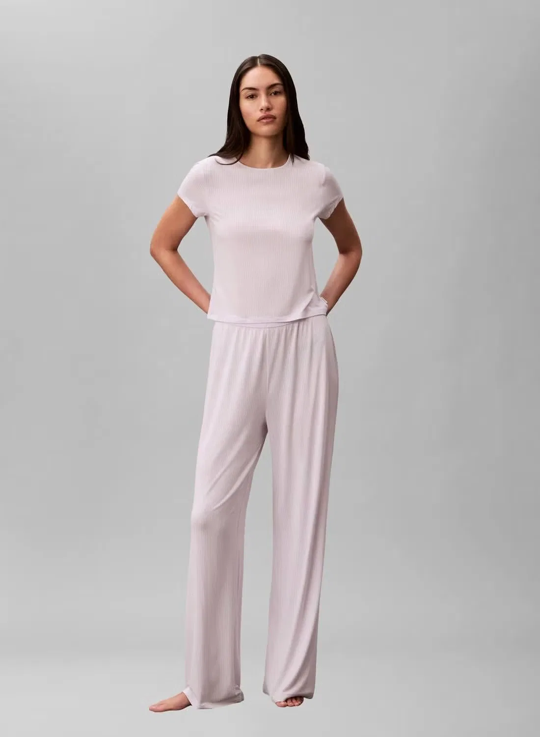 Пижамные брюки мягкие из модала Calvin Klein, сиреневый