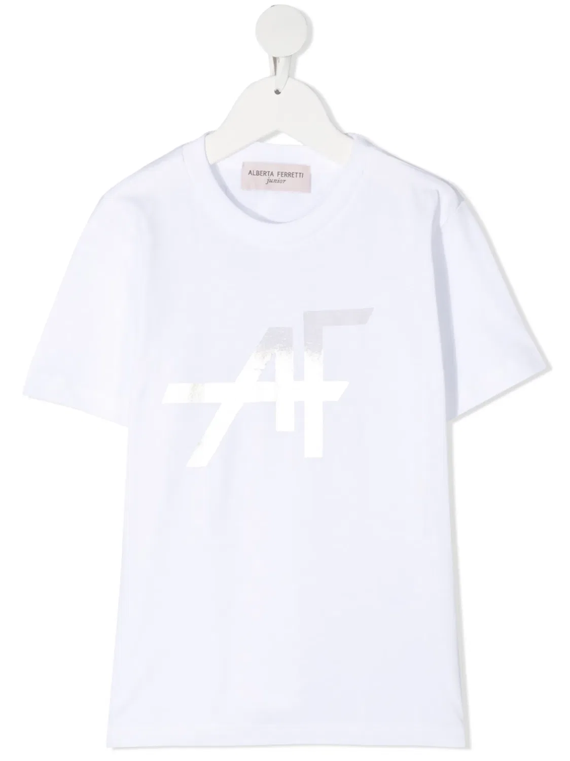 Футболка с логотипом Alberta Ferretti, бело