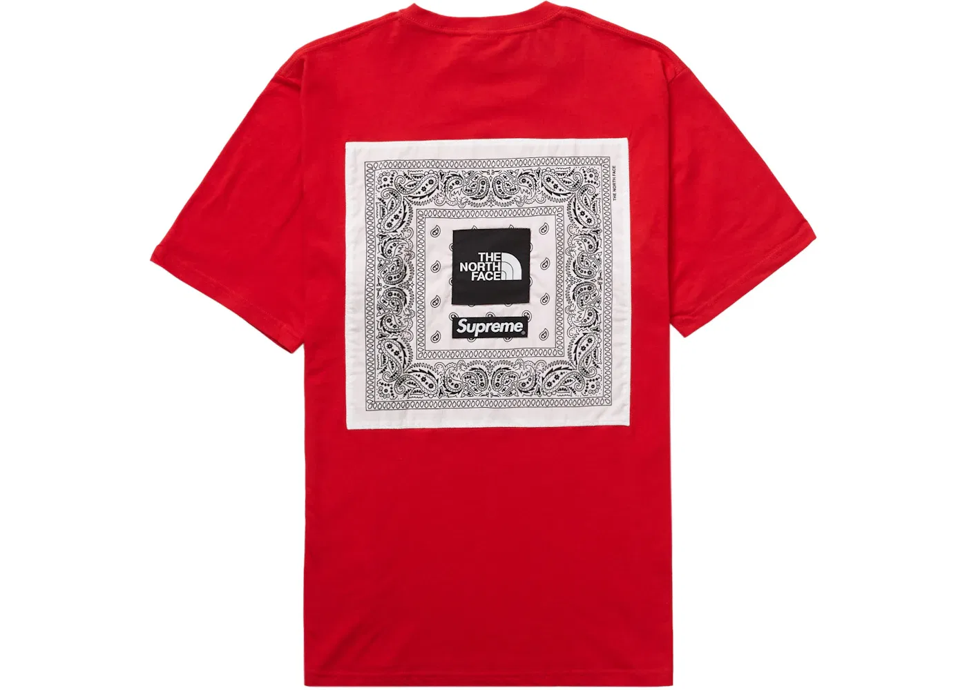 Мужская футболка с принтом Supreme The North Face Tee, Red