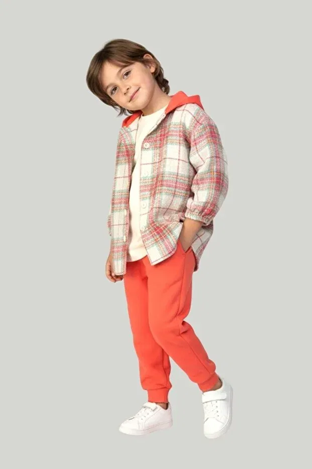 Детский комплект из худи и брюк с принтом Ww Waka Waka Kids Store, Oranj
