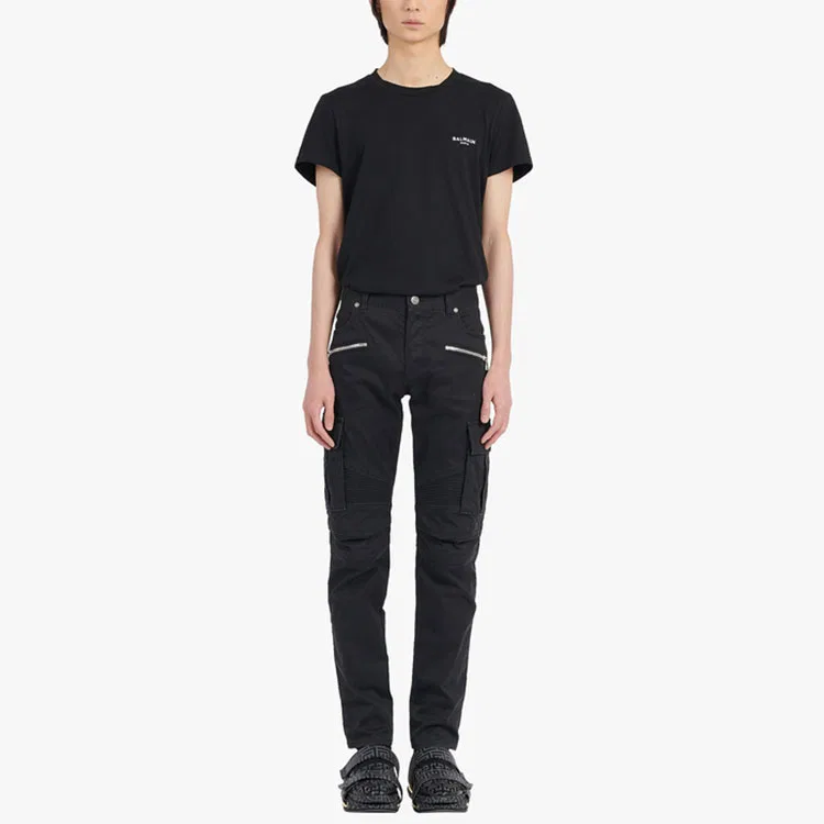 Мужские джинсы скинни BALMAIN, Black — фото 3