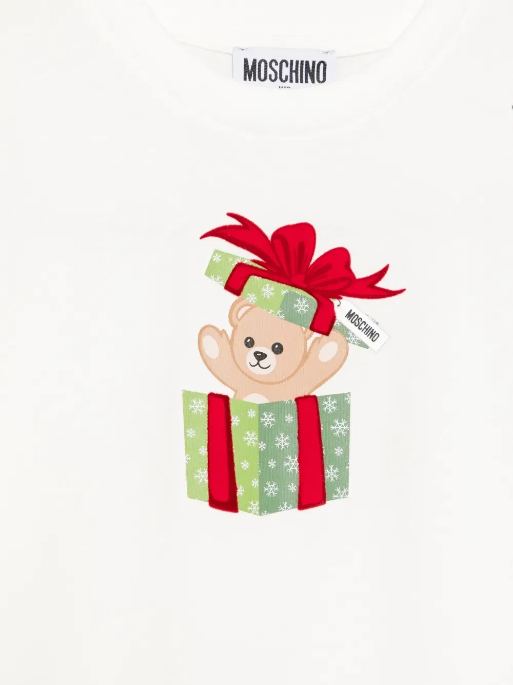 Футболка с принтом "Мишка Тедди" Moschino Kids, белый — фото 3