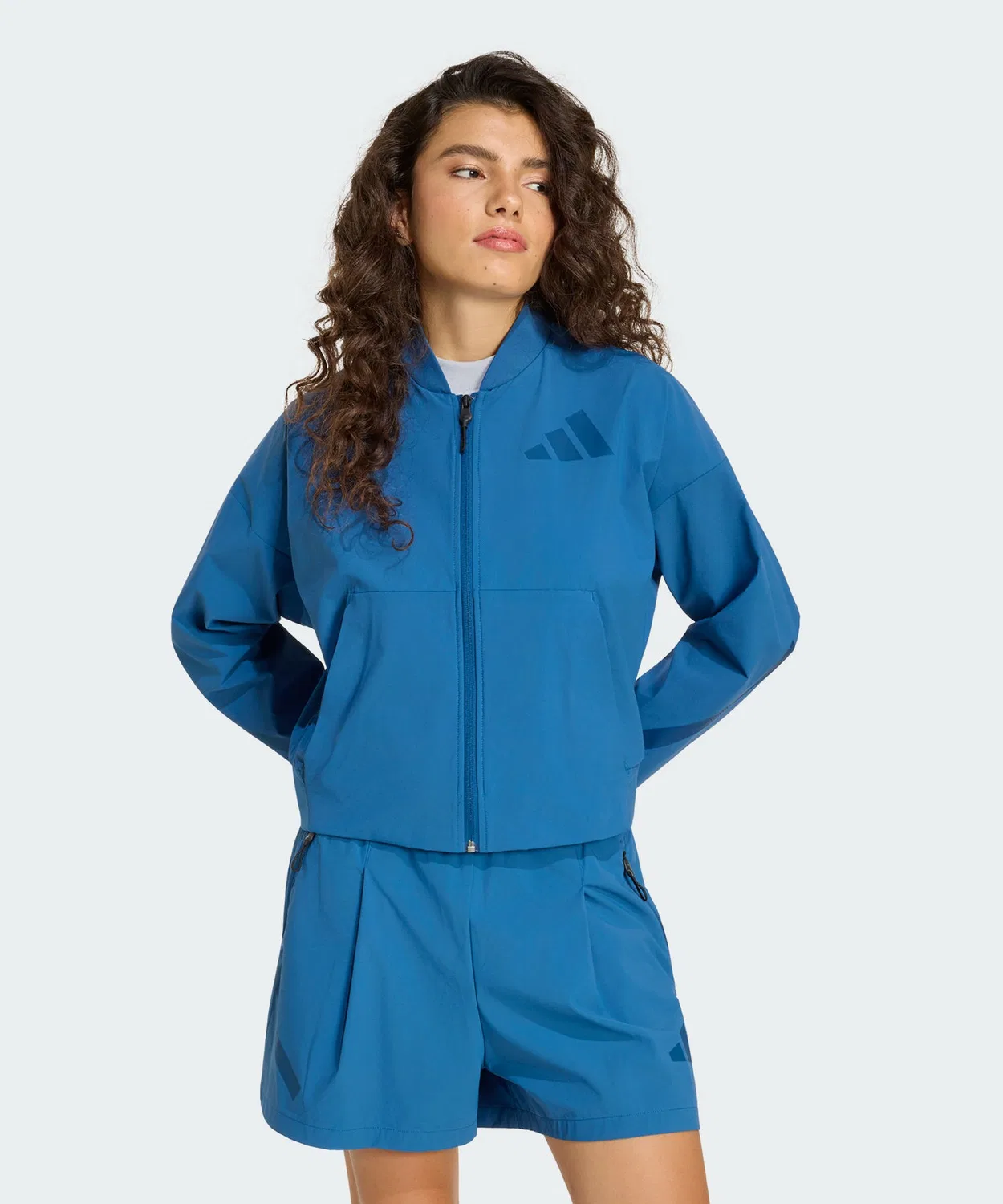Женская куртка-бомбер свободного кроя Z.N.E. Woven Bomber Adidas, Blue