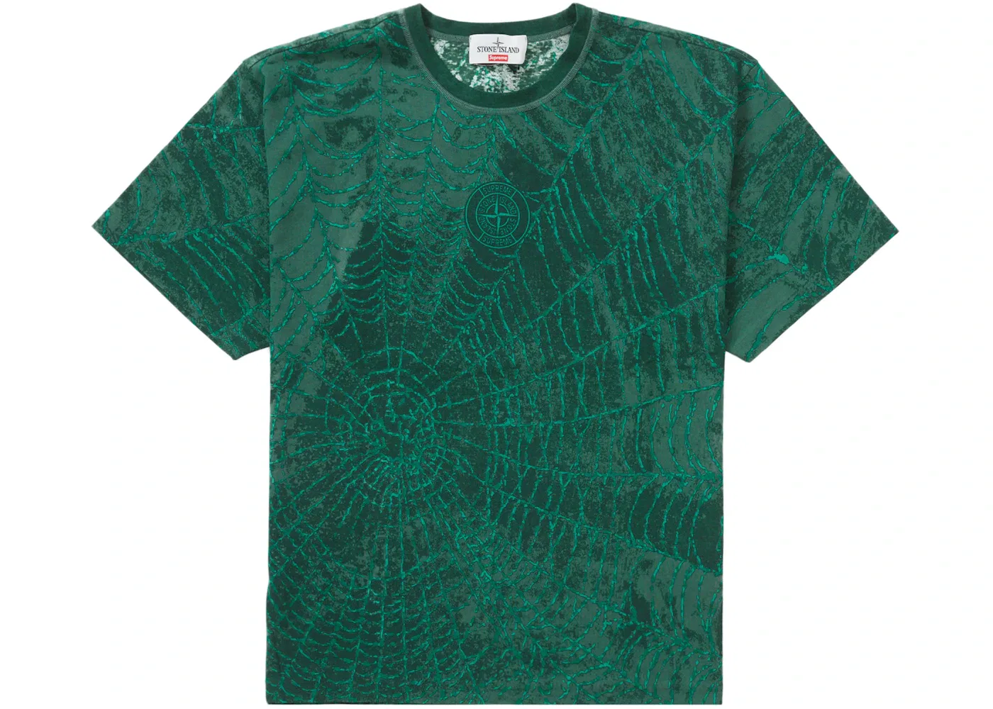 Мужская футболка Supreme Stone Island S/S Top (FW23), Dark Green