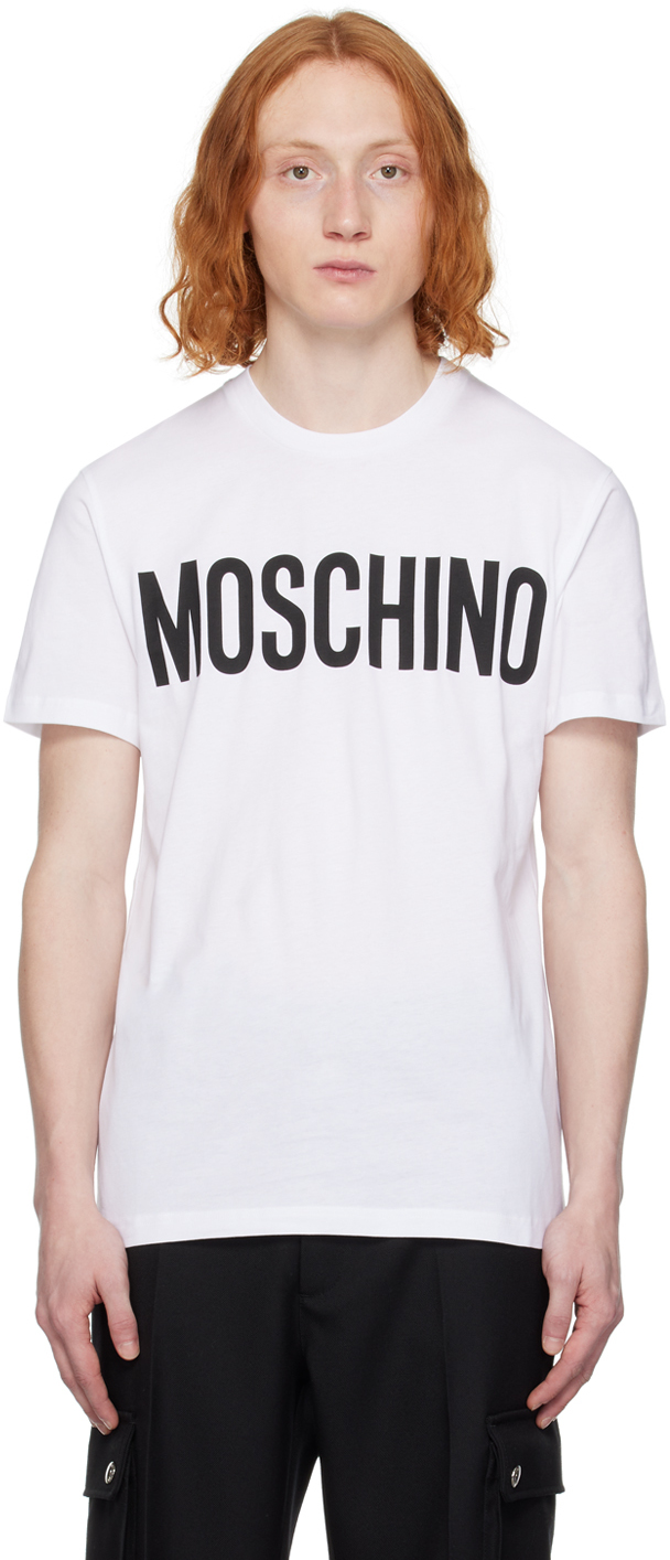 

Футболка с принтом Moschino, белый