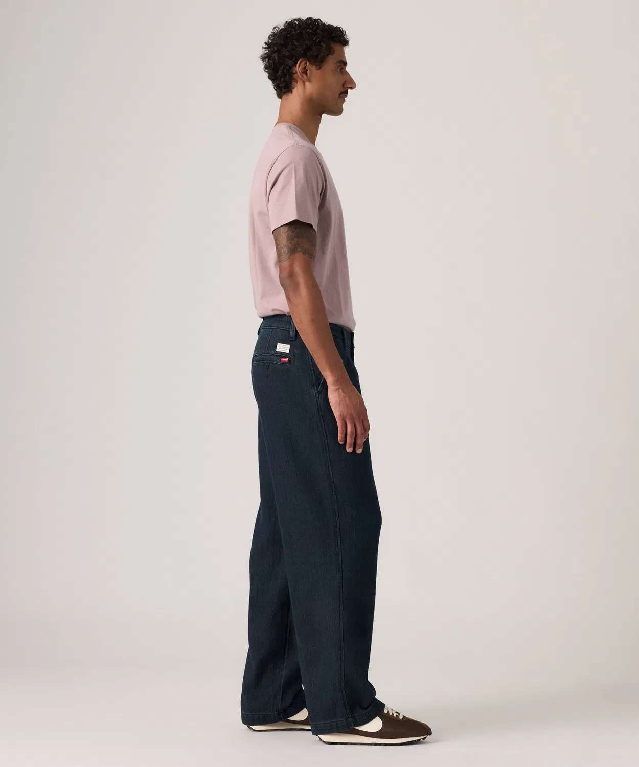 Мужские широкие брюки-чинос с защипами XX CHINO Baggy Pleats Levi's, Blue — фото 3